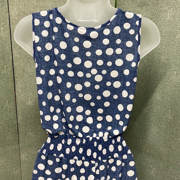AMANA Blue polkadot dress - Picture 4 of 5